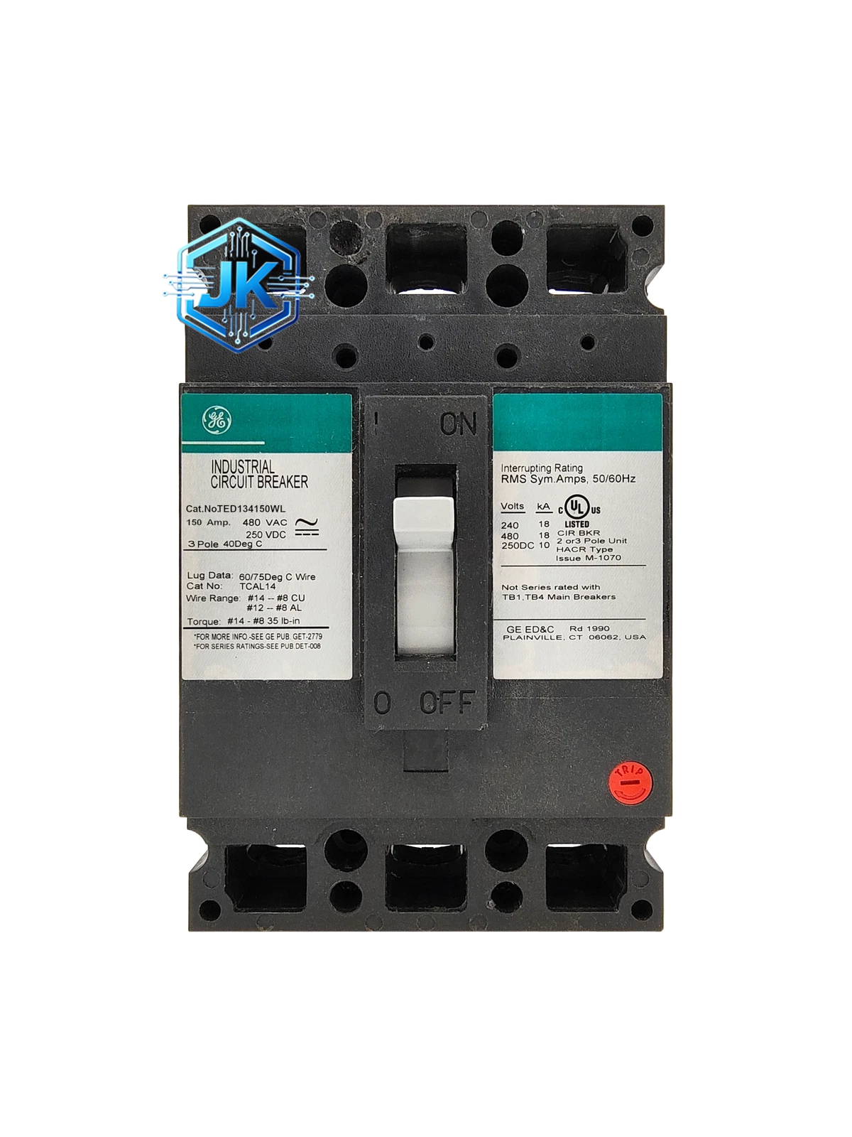 GE TED136150 三极空气断路器(Spectra 系列,150A,600V AC)
