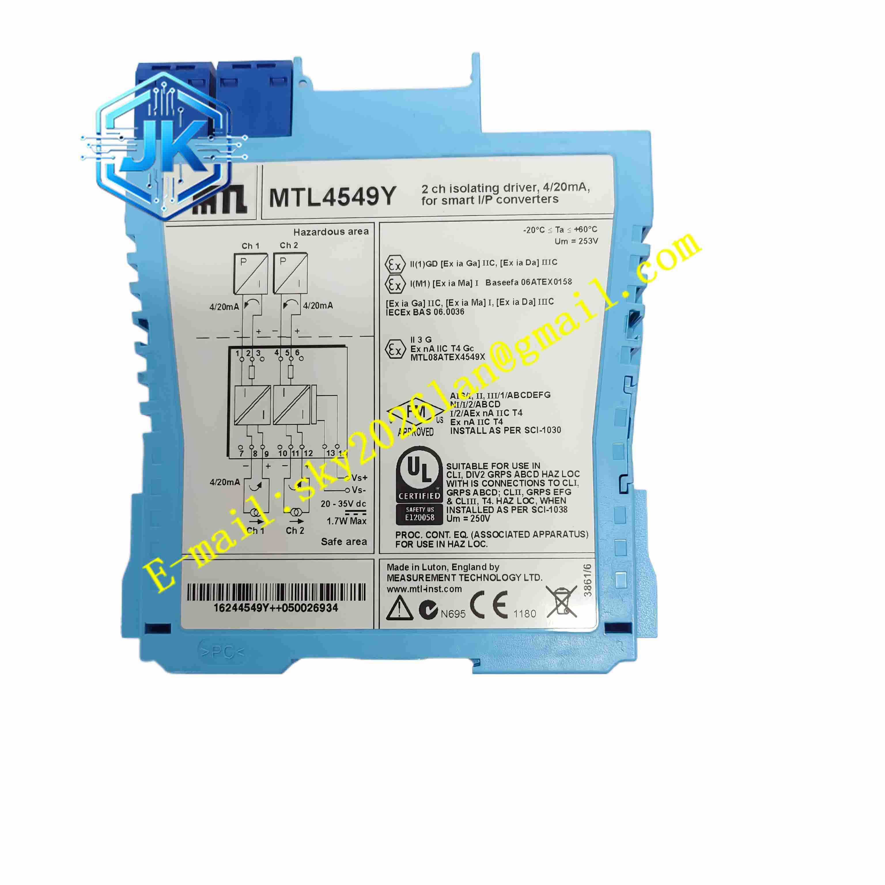 Eaton MTL4549Y 电压输入智能隔离器